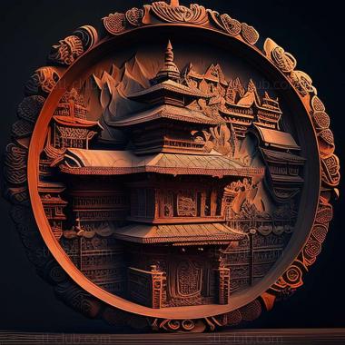 3D model Kathmandu Nepal (STL)